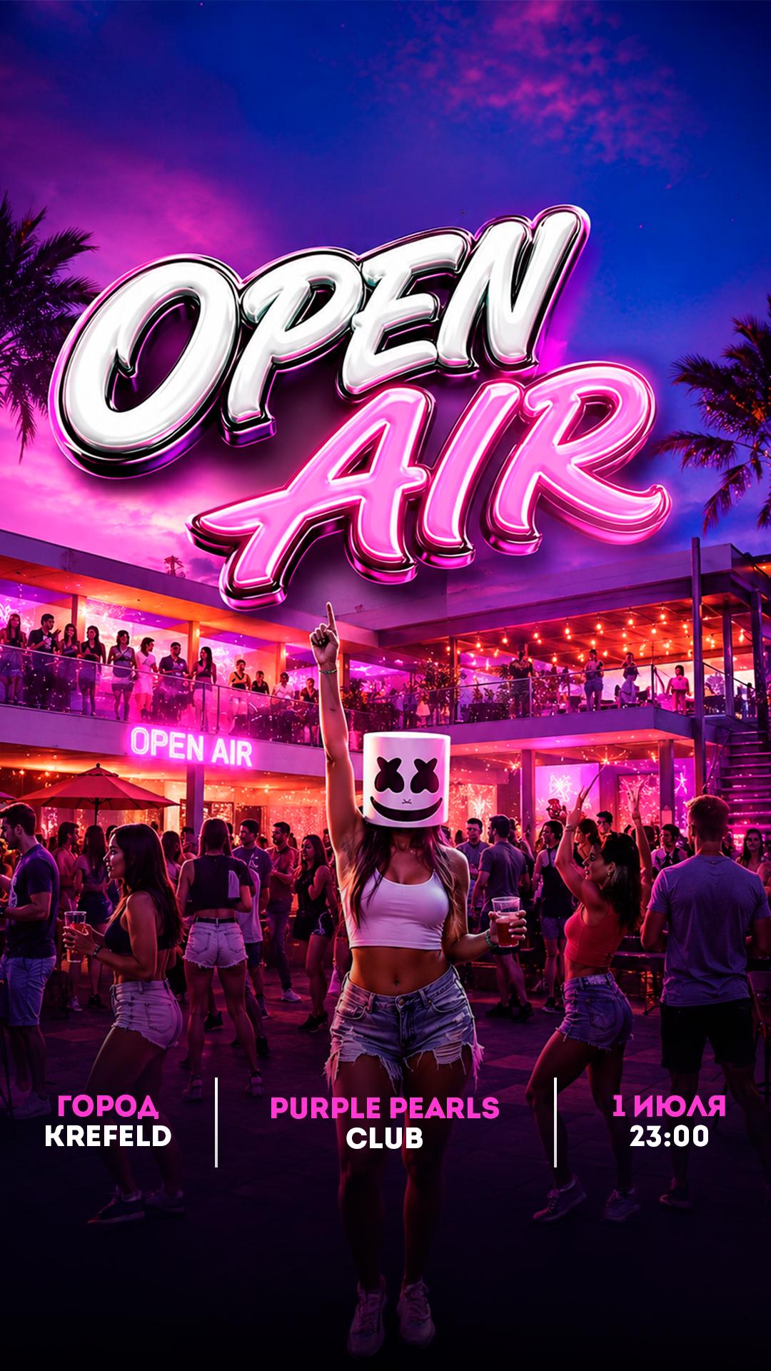 KREFELD | 01.08 | OPEN AIR | PURPLE PEARLS CLUB | 23:00